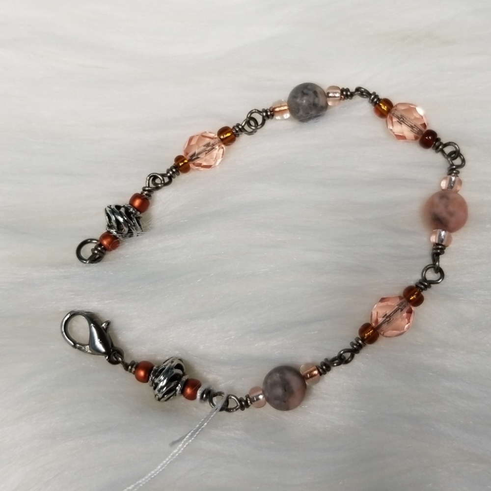 *Host Pick* Crystals and River Rock Bracelet! - Picture 2 of 2